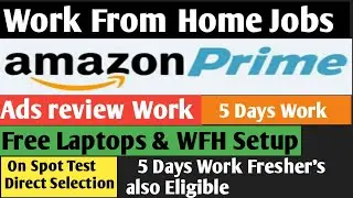How to get Amazon Prime Jobs 2022 Recruitment by Technoline Media |Work from Home| #Amazon