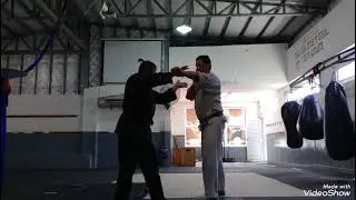 Yodan Tsuki Kuzure Juji Garami (Cinturón Negro 1 Dan)