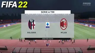 FIFA 22 - Bologna vs Milan - Serie A TIM @ Union Park Stadium | PS4
