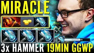 MIRACLE [Ember Spirit] WTF 3x METEOR HAMMER Team!!? 19M GG Enemy RAGE QUIT Fountain Dive Dota 2 Pro