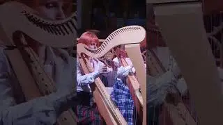 Auld Lang Syne Scottish Song by Moscow Harp Orchestra. Арфа, арфистка, кельтская арфа, орган #harp