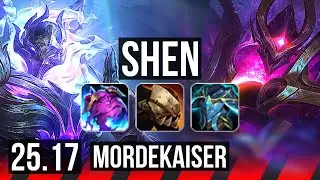 SHEN vs MORDEKAISER (TOP) | 5/4/29 | NA Master | 25.17