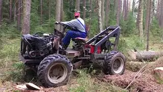 Tahání kulatiny - Wood balance