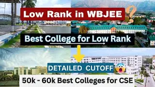 Best Private Colleges For Low Rank 🤩| CS/IT/ECE CUTOFF😱| NIT | GNIT
