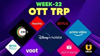 OTT TRP - Week 22 | OTT Platforms Viewership | JIO Cinema, Netflix, Disney+ Hotstar, Voot, Sony LIV