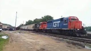 CN's Dubuque Local Running in East Dubuque