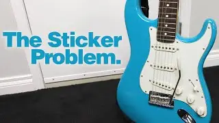 Fender American Professional II Stratocaster 2023 SSS Miami Blue Mini-Review:  The Sticker Problem