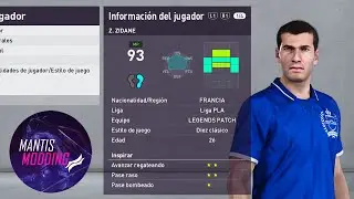 ZINEDINE ZIDANE FACE PREVIEW LEGENDS PATCH PES 2020 PC