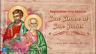 Baclaran Church Live Mass:  Kapistahan nina Apostol San Simon at San Judas