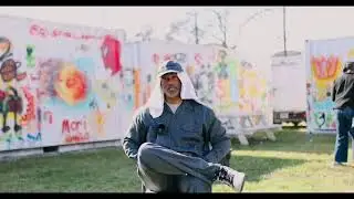Lee Theonelee - Spray Art in the Public Art Park at Project Row Houses