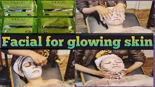 #Facial step by step | #VLCC Insta glow facial kit how to use |facial #video #viral