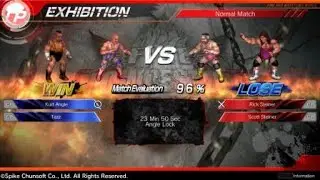FIRE PRO WRESTLING WORLD Kurt Angle & Tazz Vs The Steiner Brothers