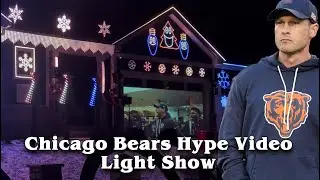 Chicago Bears hype video with light show - In Sycamore, IL