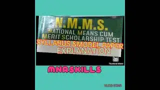 #mnrskills#'NMMS'TEST SYLLABUS & MODEL PAPER EXPLANATION.