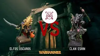 Elfos Oscuros vs Clan Eshin | Warhammer Fantasy 6a MDNR | Leyendas en Miniatura vs Moria Wargames