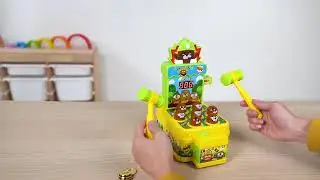 Hammer Game Toy, Mini Electronic Arcade Game with 2 HammersZJL1487