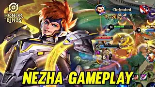 HOK : NEZHA GAMEPLAY | IN CLASH LANE - HONOR OF KINGS