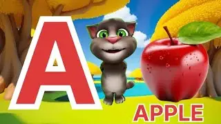 A FOR APPLE nursery running kids video 