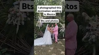 I photographed this destination wedding in Mexico BTS & photos. #weddingphotographer #tulummexico