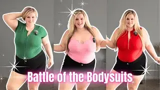 Curvy Girl Bodysuit Try-On 💗 Pink vs Green vs Red &ndash; Which One Wins?