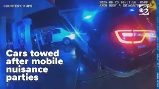 Kalamazoo police tow cars in 'X Train' mobile nuisance parties