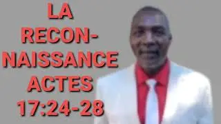 Pasteur Garius Dolis// La reconnaissance