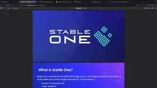 New Roi Dapp Lauching TOMORROW! StableOne the path to Financial Freedom