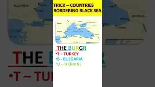 Trick to remember countries bordering Black Sea | Shorts | Tricks
