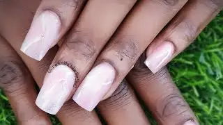 How to: rose quartz acrylic nails | #acrylicnailtutorial | rose quartz nail art