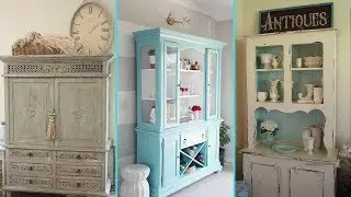 ❤DIY Shabby chic style Hutch decor Ideas❤ | Home decor & Interior design | Flamingo Mango|