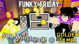 Passing 500 Winstreak On Funky Friday! | Golden Gamer