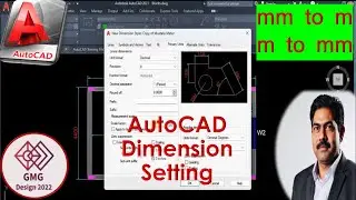 AutoCAD Dimension Setting | Scale setting in AutoCAD | meter to millimeter