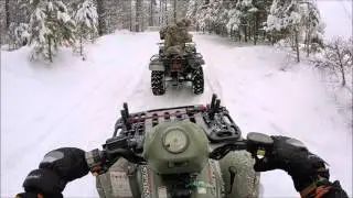 Crash | ATV Winter Ride | Gopro | POV