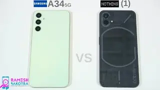 Samsung Galaxy A34 5g vs Nothing Phone 1 SpeedTest and Camera Comparison
