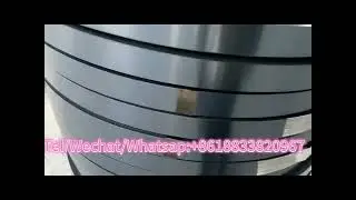 Hot Sale 32mm Blue tempered waxed Ribbon wound Steel Strapping for packing.