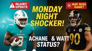 🚨 BIG Injury Updates! Can Dolphins Survive Without De&rsquo;Von Achane? 🏈 Steelers Shock Monday Night!