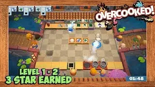 Overcooked 2 Level 1-2 Walkthrough 3 Star