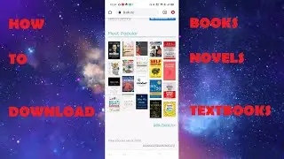 How to download Novels Books and Textbooks for FREE