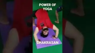 Yoga mein aaj kara Chakrasan ...