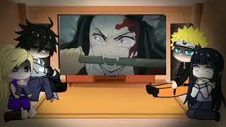 Naruto and Friends him react to Sakura as Nezuko 🌸
