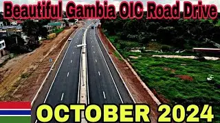 Exploring Gambia&rsquo;s 22km New OIC Road: Wide Roads, Footpaths, and Rainy Drive 2024 Africa