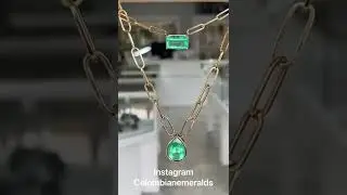 Classic Solitaire Colombian emerald prong and bezel stationary necklaces hand made jewelry
