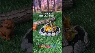 DIY Easy Hot Glue Rocks for a Campfire 🔥 Full Video on YouTube at MyFroggyStuff