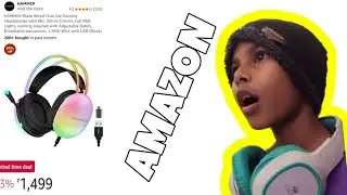 I BOUGHT THE COOLEST HEADSET FROM AMAZON! #headsetreview #UNBIXUNG#musttopreaction #youngyoutuber 