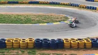 Vasilis Panteleakis Minigp hard practice to get ready for Italian championship