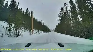 Echo Lake, Colorado drive in the snow!!