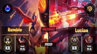 Untara RUMBLE (Mid) [Arcane Comet] VS LUCIAN - Challenger KR Patch 11.5