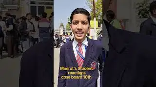 Class 10th Maths Exam Review! Students Reaction! CBSE board#cbse #mathematics #meerut #students