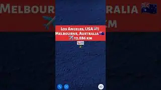 Los Angeles, USA 🇺🇸 to Melbourne, Australia 🇦🇺 Flight Route ✈️ Timlines QF94
