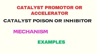 Catalytic Promoters & Catalytic Poisons| Explanation & Examples| Accelerators & Inhibitors